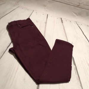Gap maroon 30 regular true skinny jeans